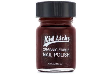 Kid Licks Nail Polish