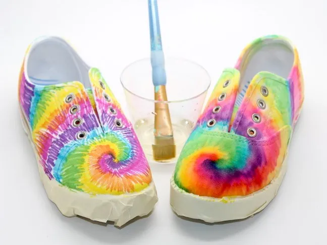 step 6.2 Tie Dye Sharpie Sneaker Project