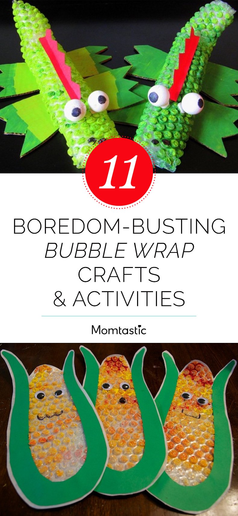 11 Boredom-Busting Bubble Wrap Crafts & Activities