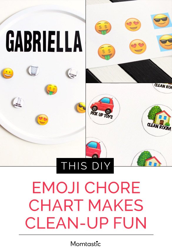 This DIY Emoji Chore Chart Makes Clean-Up Fun