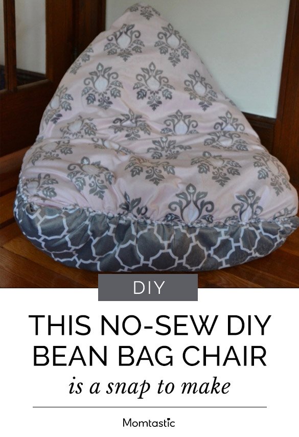 This No-Sew DIY Bean Bag Chair Is A Snap To Make