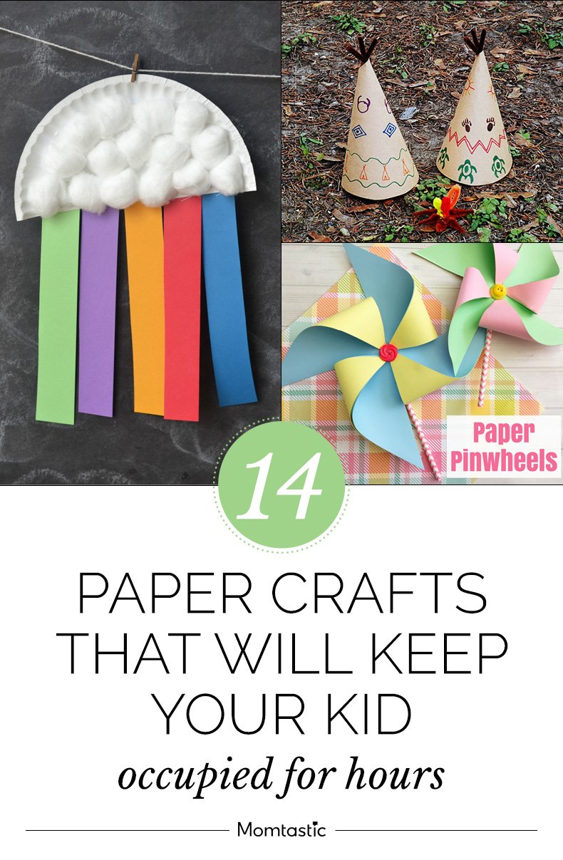 5 Easy Paper Crafts for Kids During Lockdown/ DIY White Paper craft ideas 