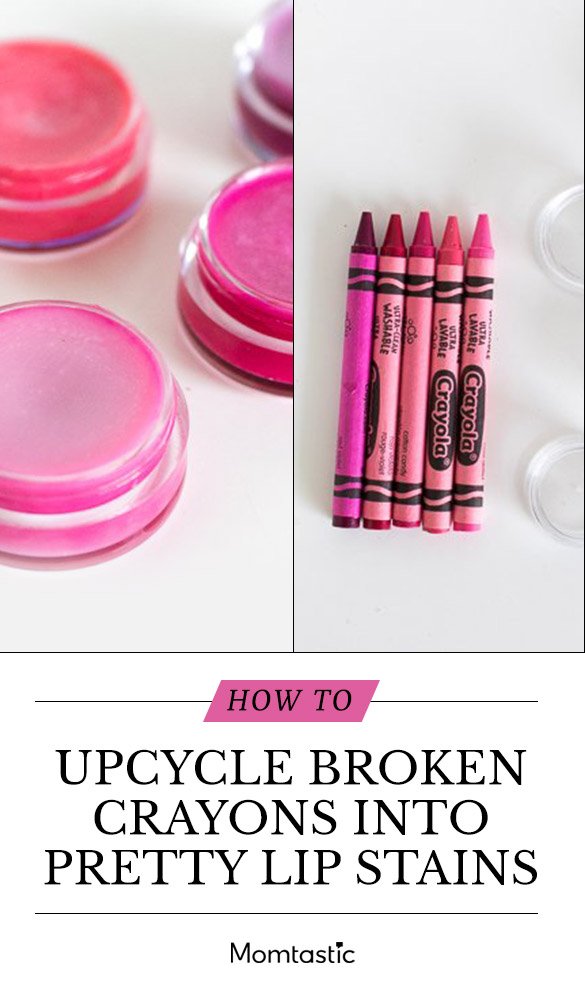 How To Upcycle Broken Crayons Into Pretty Lip Stains