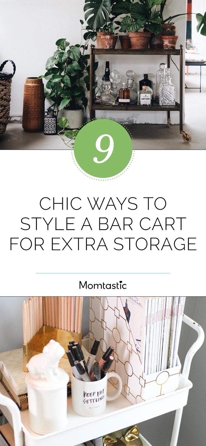 9 Chic Ways To Style A Bar Cart For Extra Storage Space