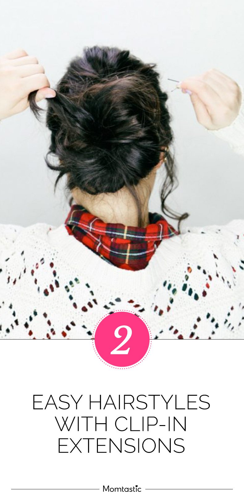 2 Easy Holiday Hairstyles With Clip-In Extensions (Tutorial)