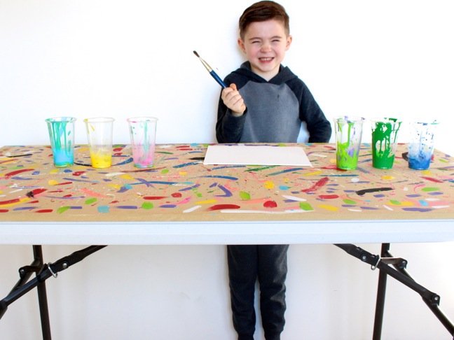 Genius Mom Hack: Easy, Foldup DIY Art Table for Kids