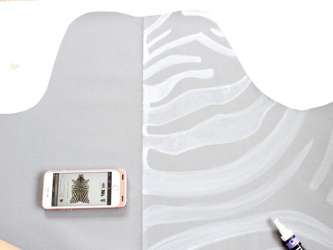 Walk On The Wild Side With A DIY Zebra Print Rug