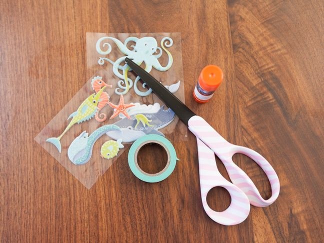 scrapbook-essentials-for-kids-scissors-stickers-washi-tape