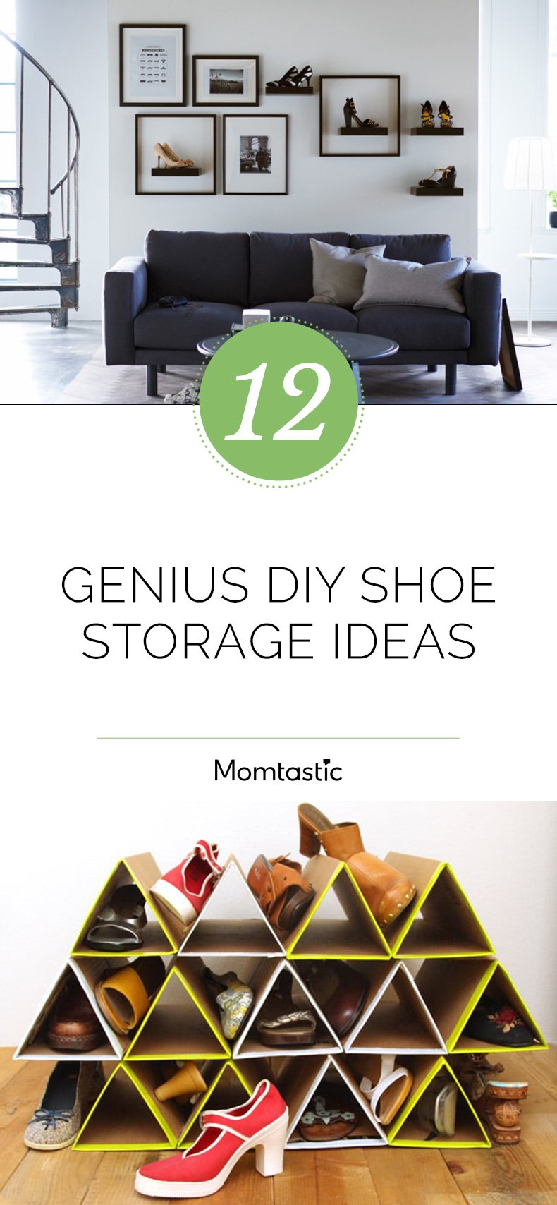12 Genius DIY Shoe Storage Ideas