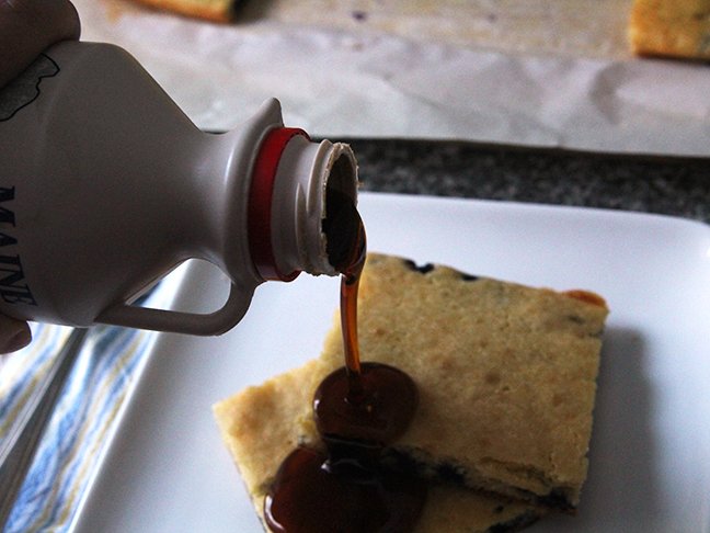 Blueberry Sheet Pan Pancakes