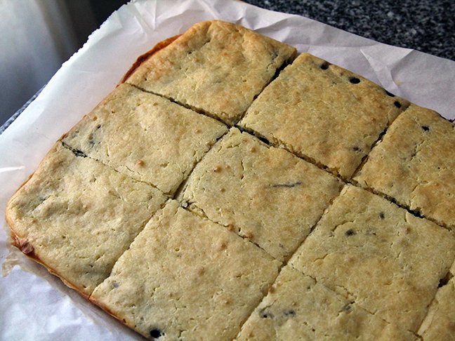 Blueberry Sheet Pan Pancakes