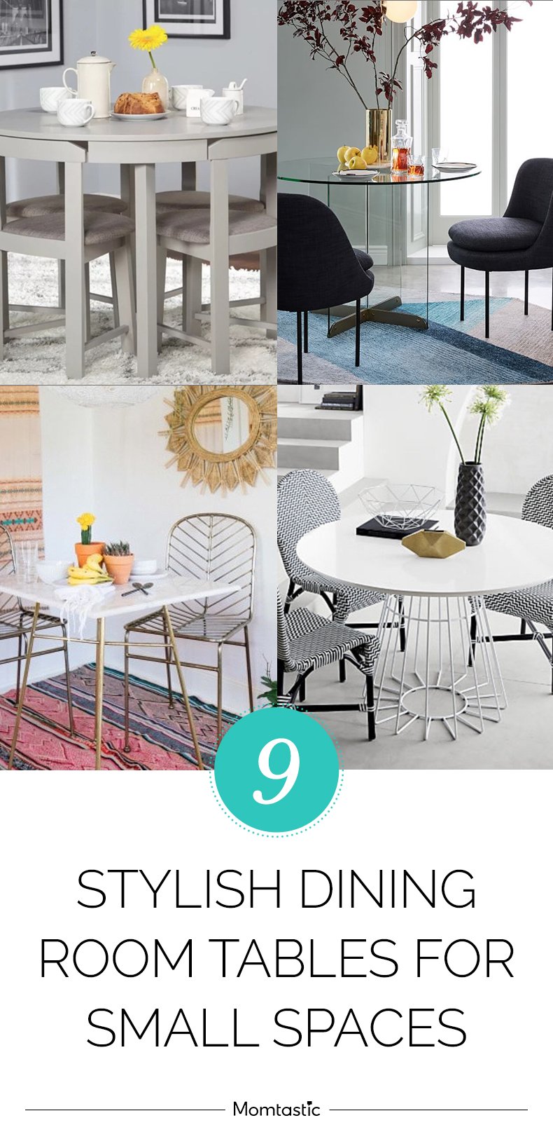 9 Stylish Dining Room Tables for Small Spaces