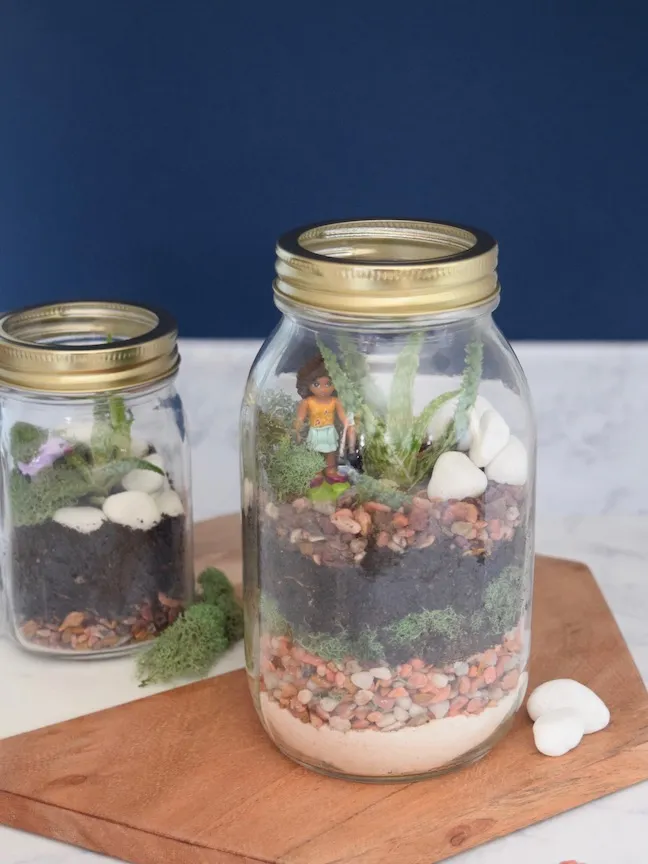 DIY Kid-Friendly Mason Jar Terrariums