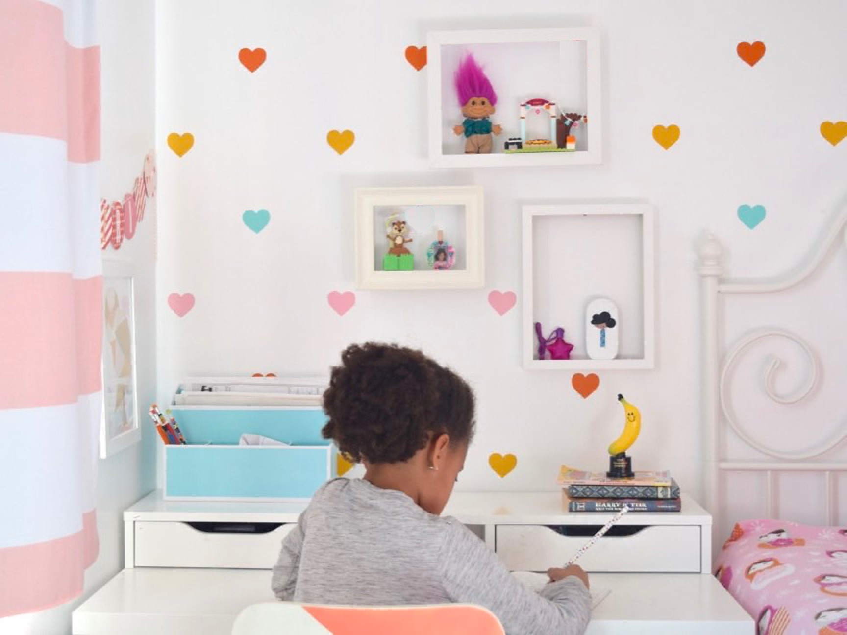 DIY Picture Frame Shelves to Show Off Your Kid's Colletibles