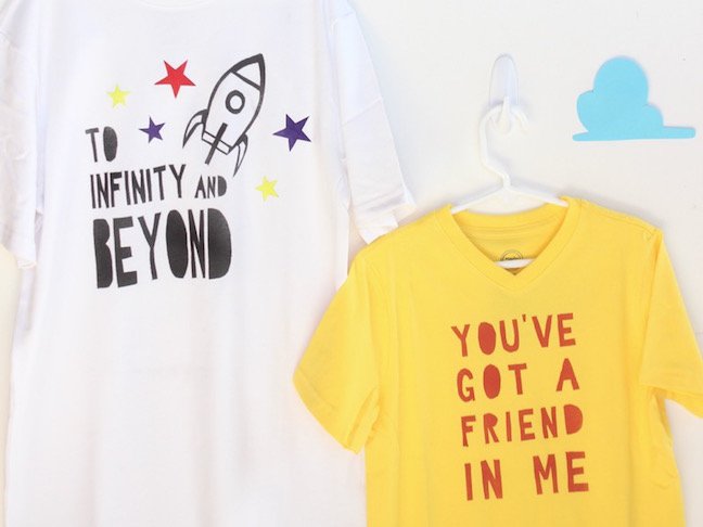 Celebrate Toy Story Land at Walt Disney World With DIY Woody and Buzz T-Shirts