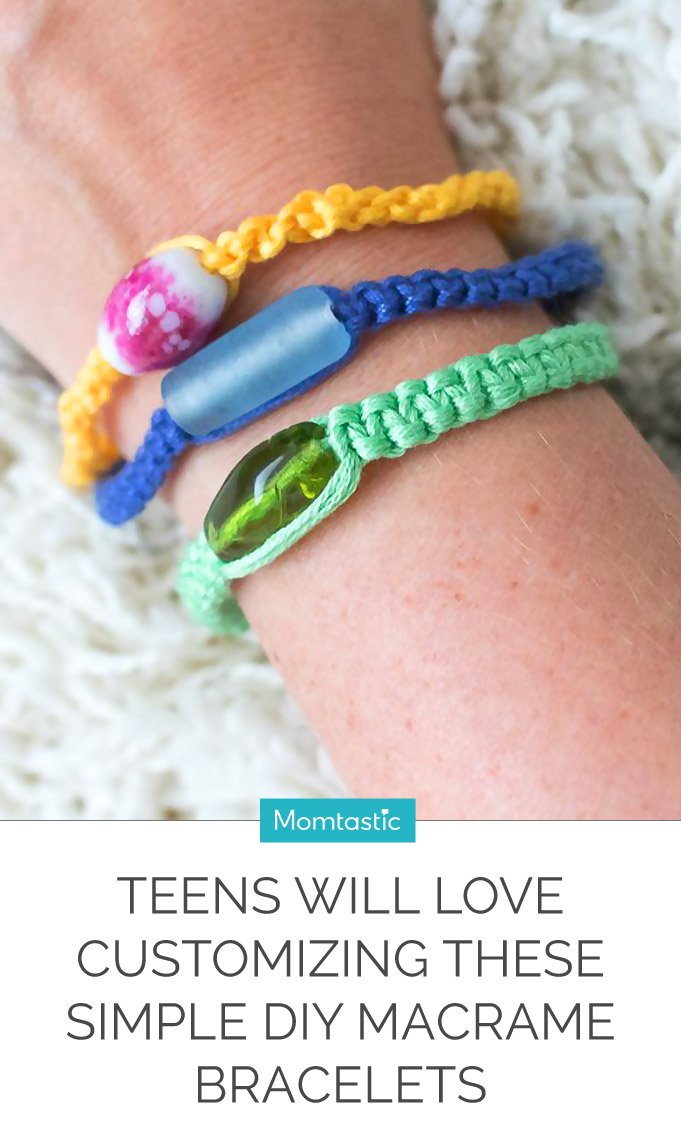 Teens Will Love Customizing These Simple DIY Macrame Bracelets