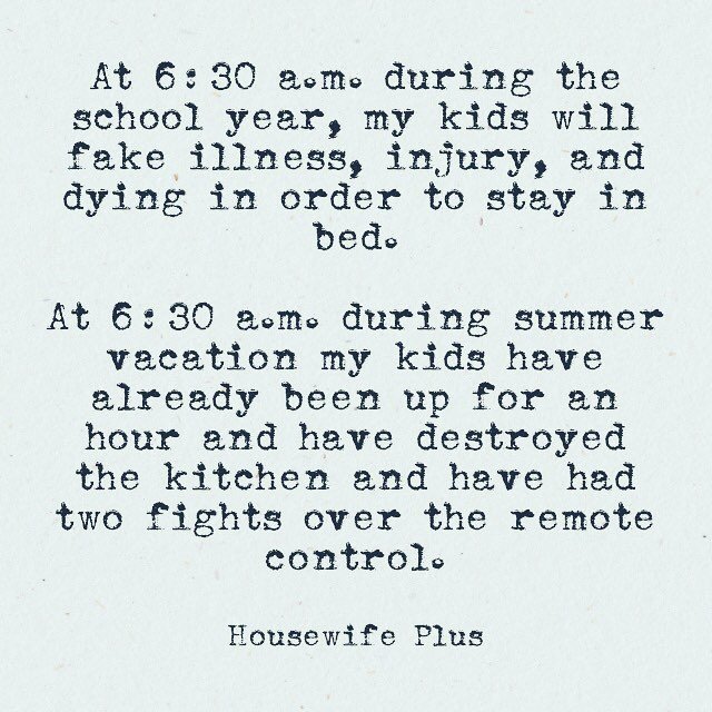 The funniest memes about summertime with the kids on @itsMomtastic by Kim Bongiorno featuring Housewife Plus