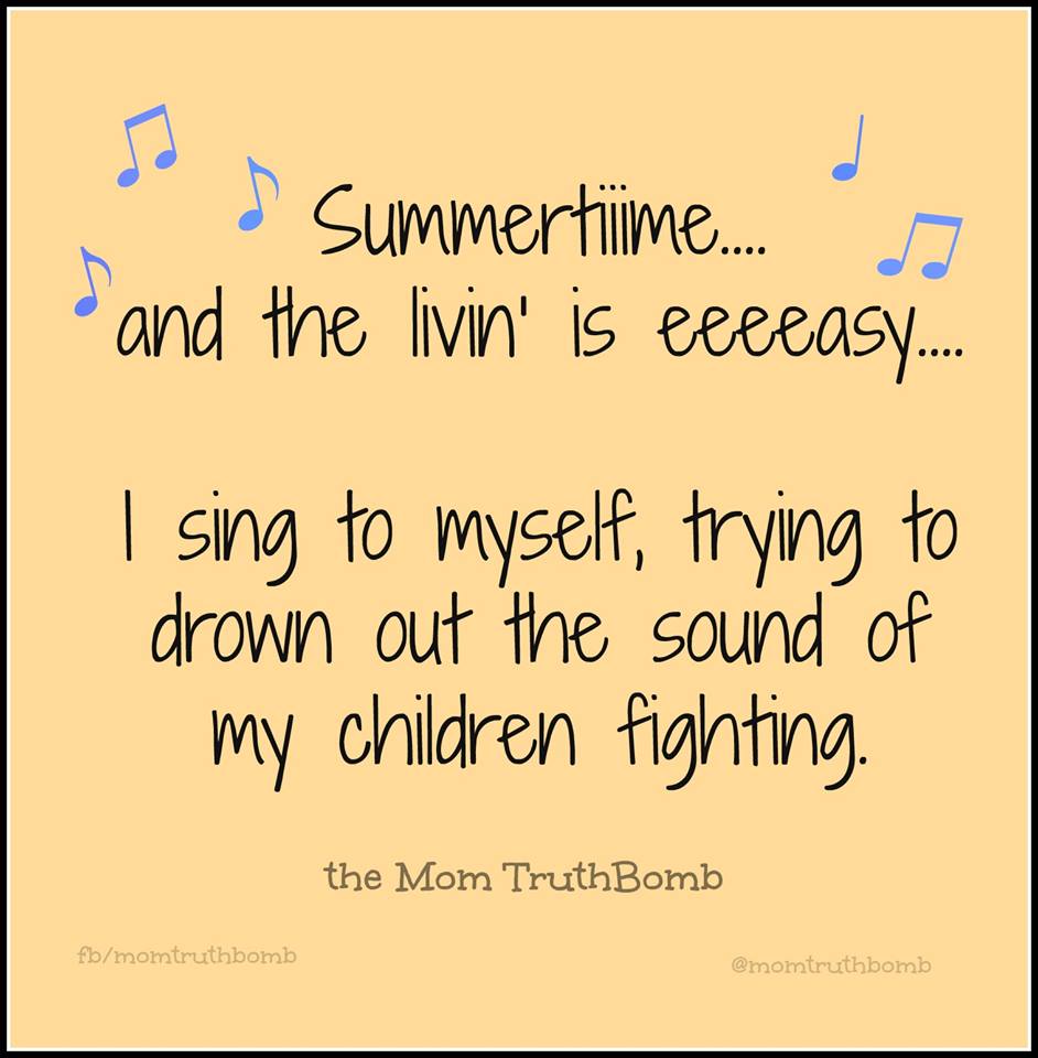 The funniest memes about summertime with the kids on @itsMomtastic by Kim Bongiorno featuring The Mom TruthBomb