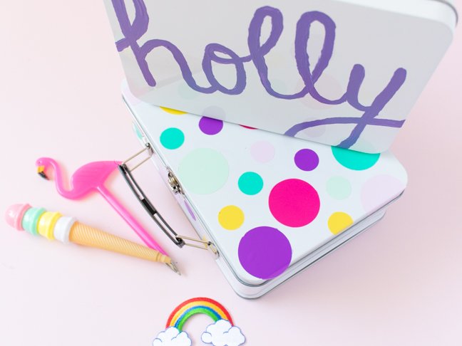 Make Personalized Lunchboxes for Back to School (2 Ways!)