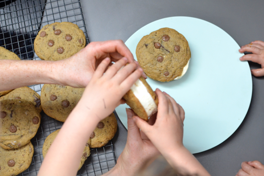 Ice Cream Sandwiches for Movie Night