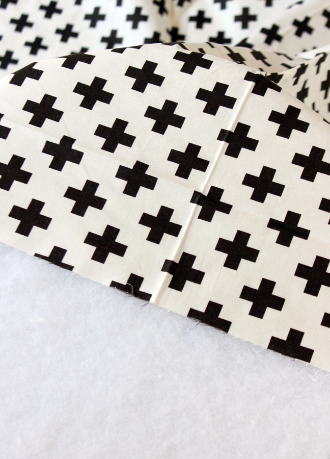 black-and-white-cross-fabric
