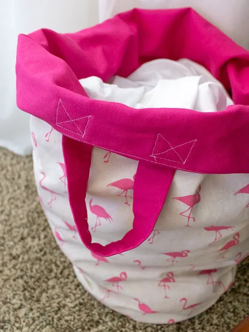 Sew a Washable Laundry Hamper for Kids for Easy Cleanup