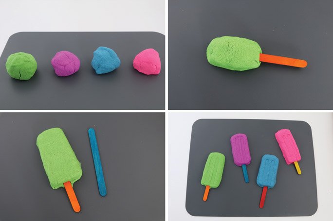 3 Pretend Play Food Ideas You Can Make With Kinetic Sand