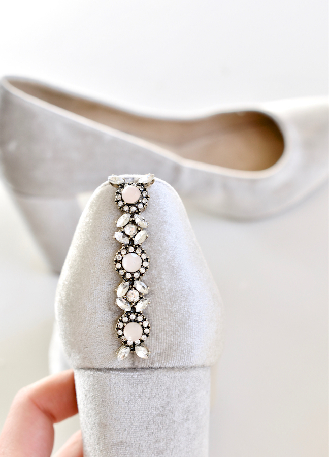 DIY Embellished Shoes For A Glam Holiday Season