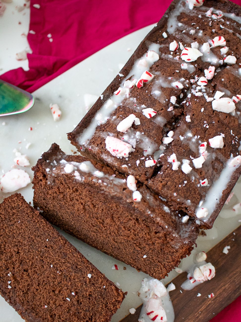 This Simple Peppermint Chocolate Bread for the Holidays