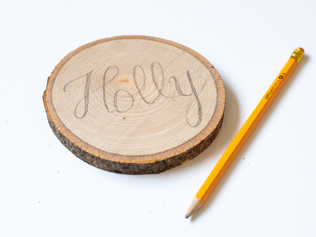 Make Double-Duty Wood Burned Place Cards to Gift as Coasters