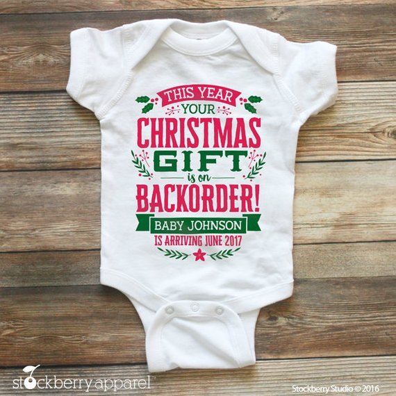 Holiday Themed Pregnancy Announcement Ideas Gallery