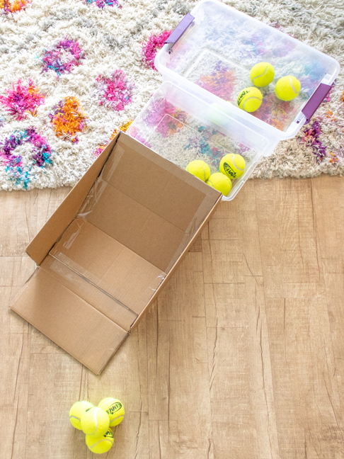 Play Inside with this DIY Cardboard Skee Ball Game