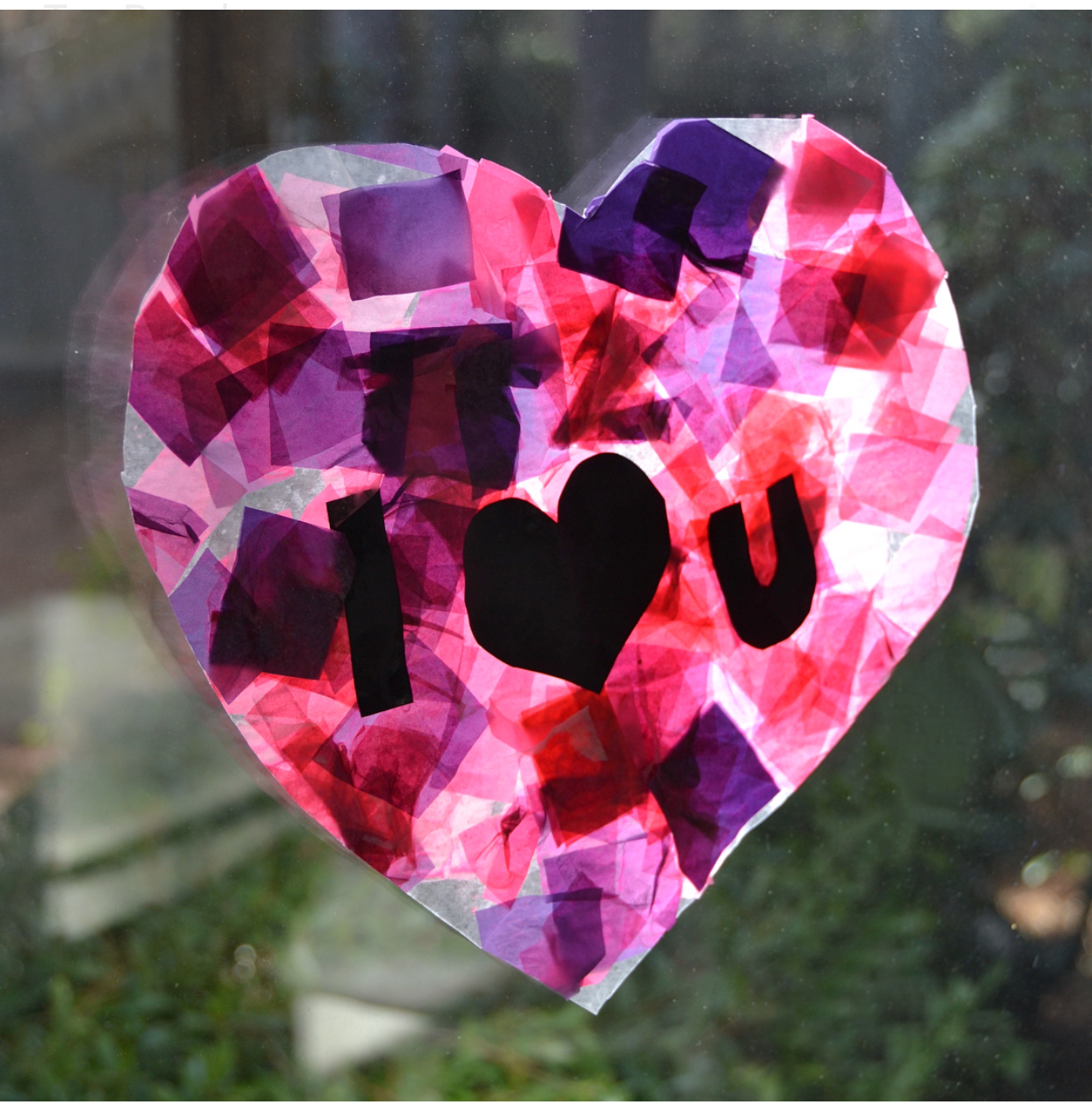 Easy “Stained Glass” Valentines to Make with your Kids