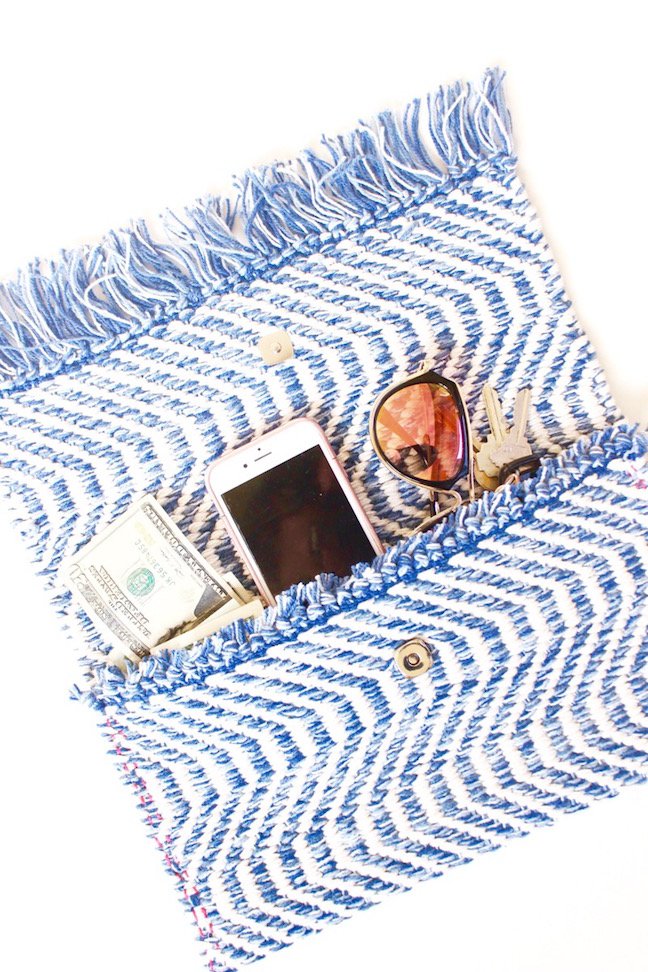 A Stylish DIY Clutch That Doesn’t Require A Sewing Machine