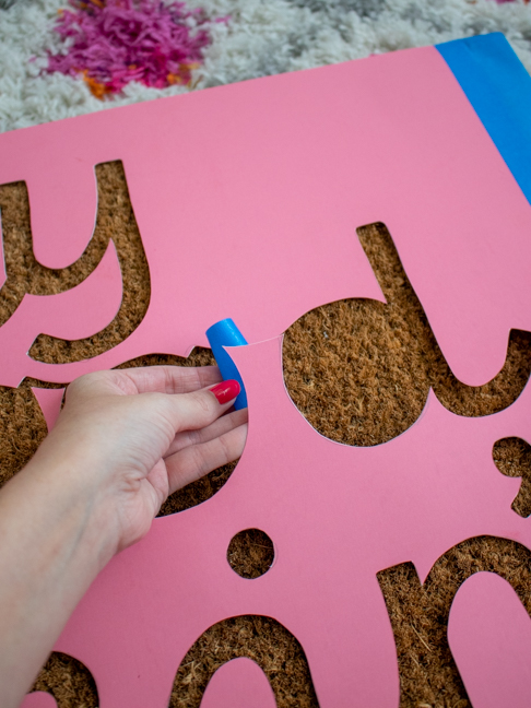 Customize your Doormat with this Easy DIY Technique