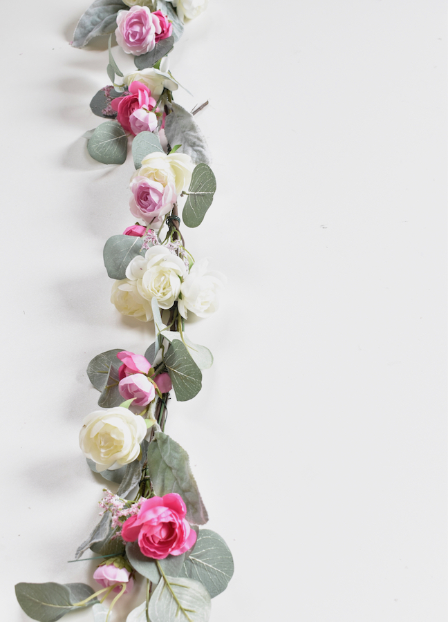 Welcome Spring With A DIY Flower Garland With Lights
