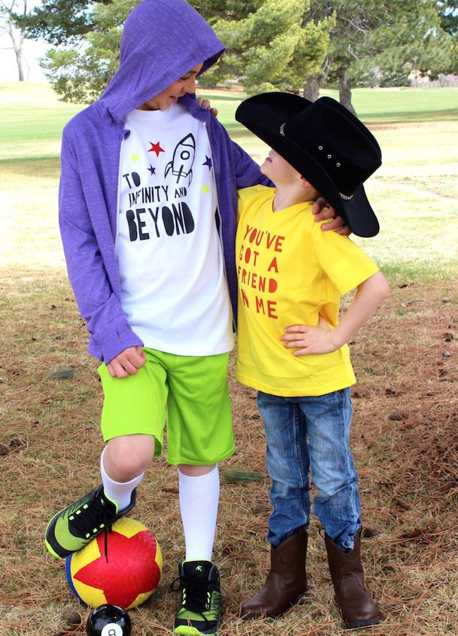 Celebrate Toy Story Land at Disney With DIY Woody and Buzz Shirts