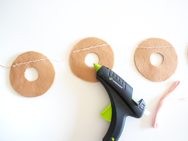 Celebrate Birthdays with a Homemade Donut Garland Using Felt