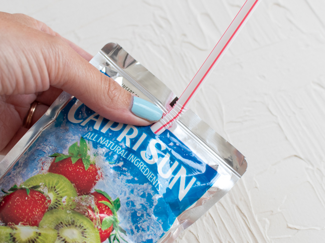 Turn a Drink Pouch into a Rocket with a Few Basic Supplies