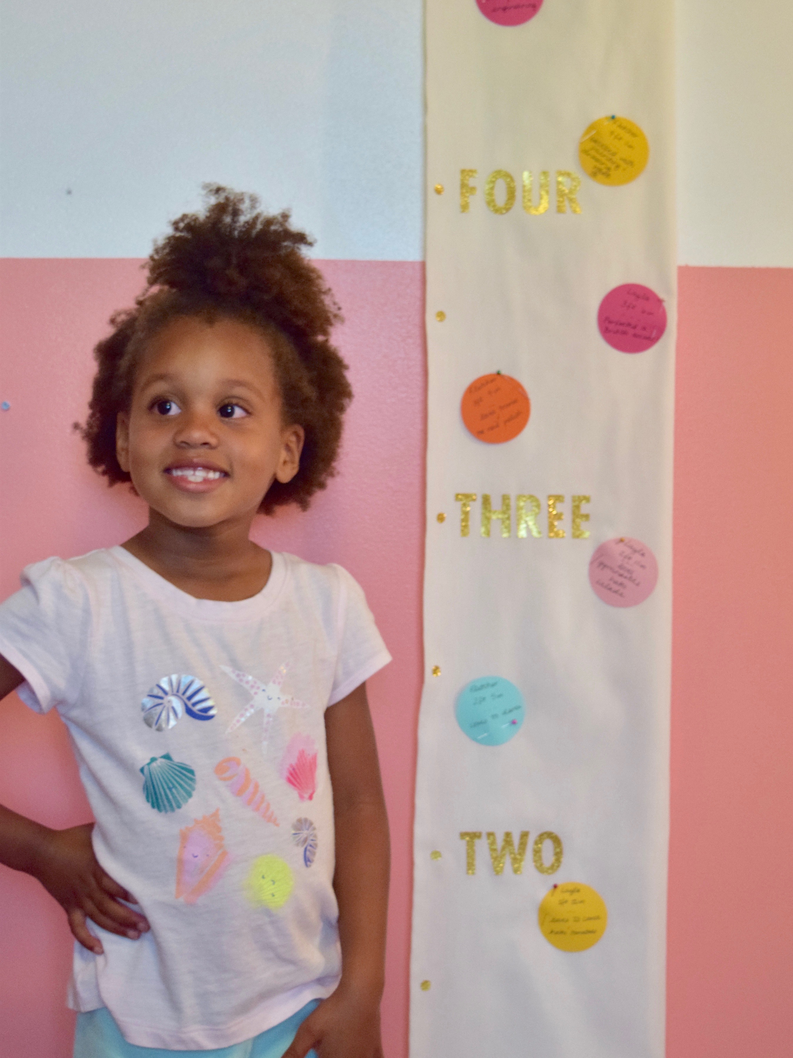 DIY Polka Dot Milestone Growth Chart