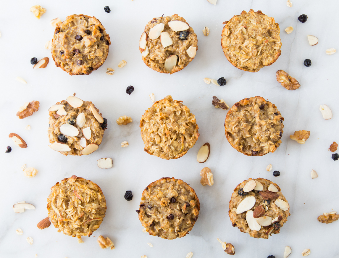 Breakfast Oatmeal Cups 3 Different Ways