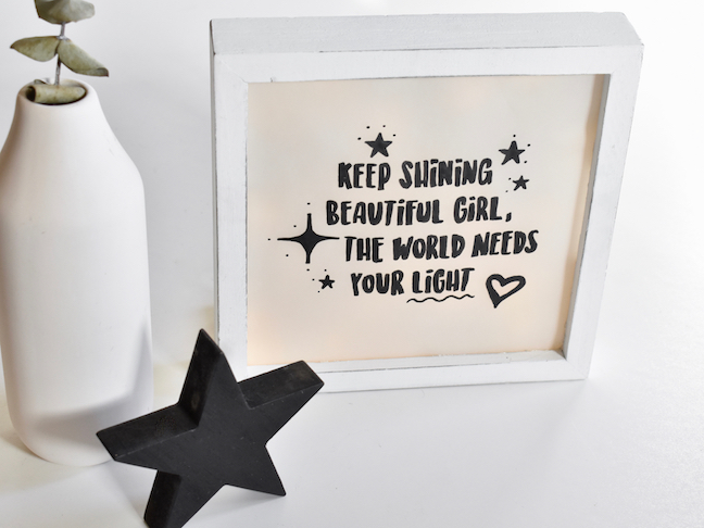 Recycle Christmas Lights To Make This Adorable DIY Lightbox