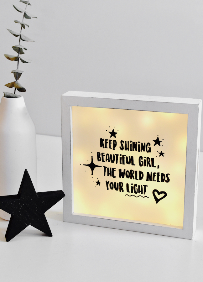 Recycle Christmas Lights To Make This Adorable DIY Lightbox