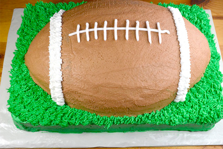 Easy Football Cake Recipe Tutorial - Crazy for Crust