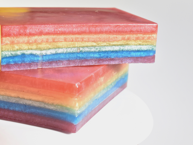 We’re Totally Over The Rainbow For This DIY Rainbow Soap