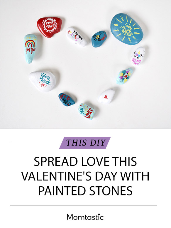 Spread Love This Valentine’s Day With DIY Painted Stones