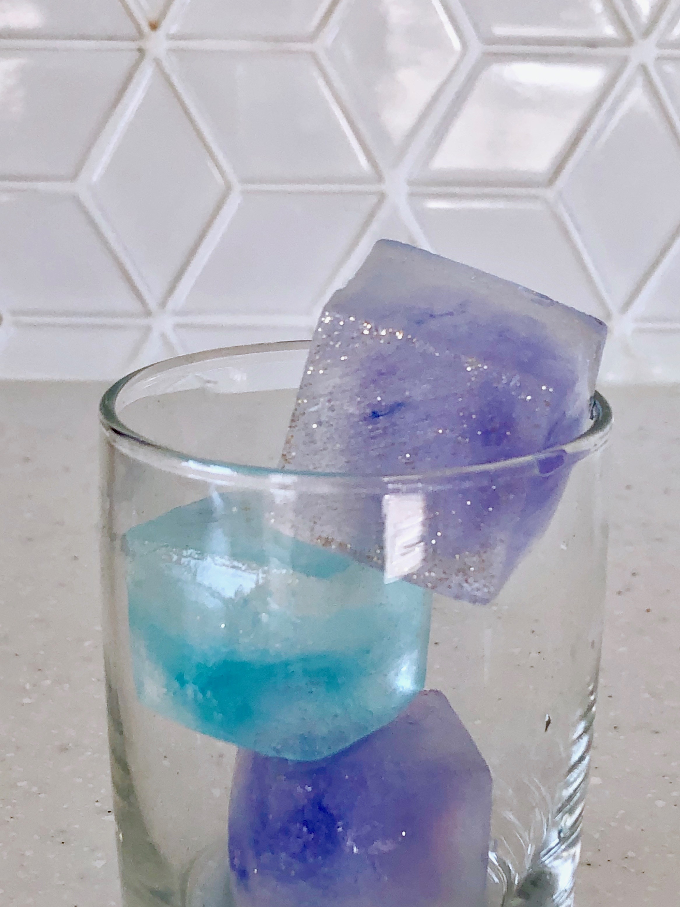 DIY Galaxy Glitter Ice Cubes for a Magical Birthday Party