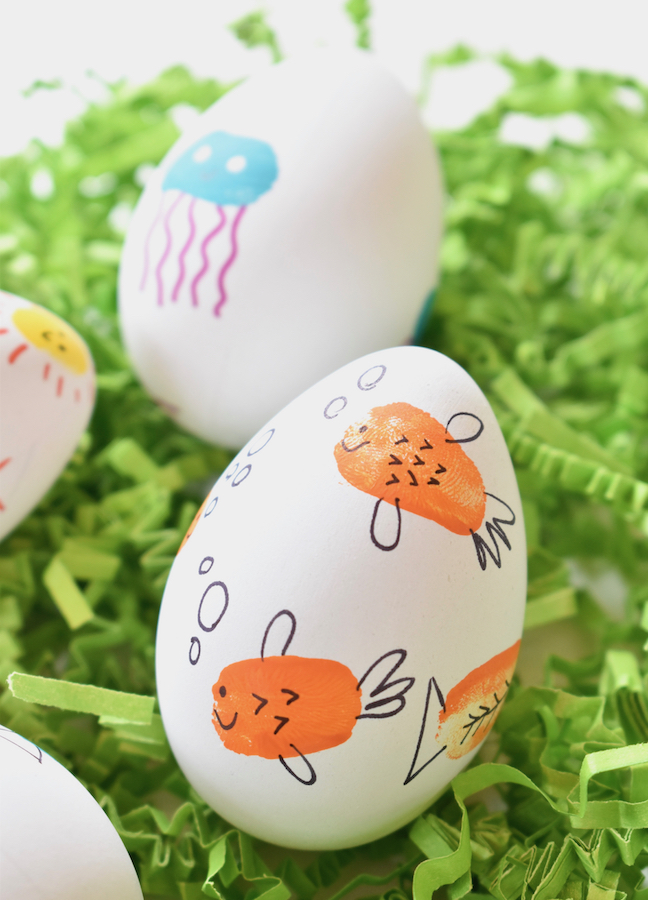 Impress the Easter Bunny With DIY Thumbprint Eggs