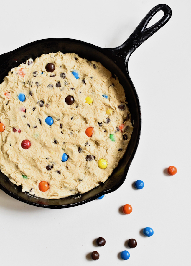 Pizookie AKA Chocolate Chip Skillet Cookie - Building Feasts