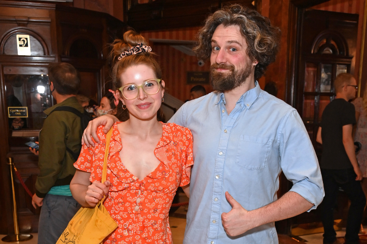 Jessie Cave and Alfie Brown